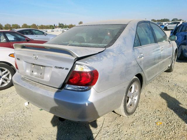 4T1BE32K95U542736 - 2005 TOYOTA CAMRY LE SILVER photo 4