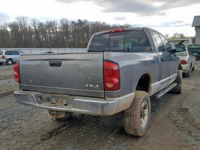 3D7KS28D47G851106 - 2007 DODGE RAM 2500 S GRAY photo 4