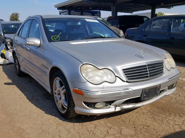 WDBRF65J42F161170 - 2002 MERCEDES-BENZ C 32 AMG K SILVER photo 1