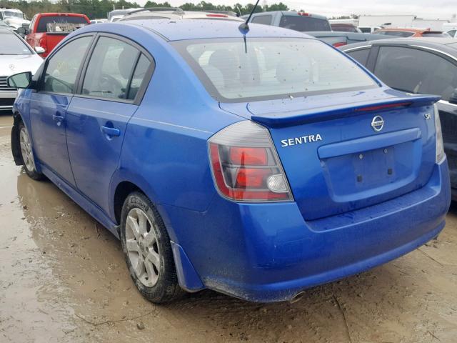 3N1AB6APXAL629026 - 2010 NISSAN SENTRA 2.0 BLUE photo 3