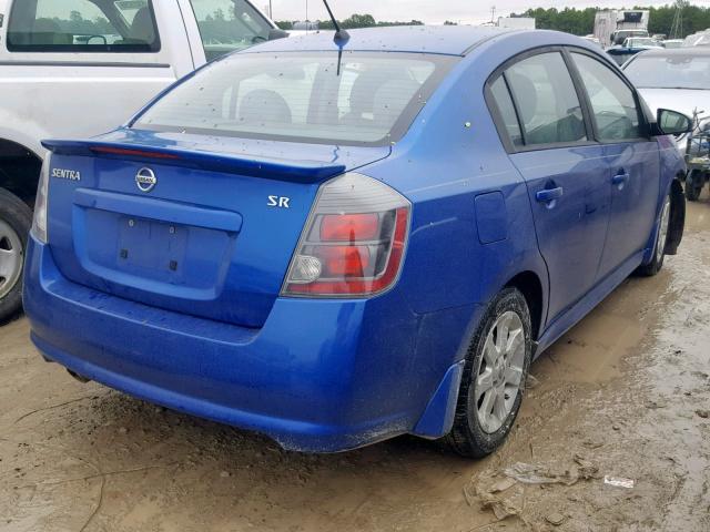 3N1AB6APXAL629026 - 2010 NISSAN SENTRA 2.0 BLUE photo 4