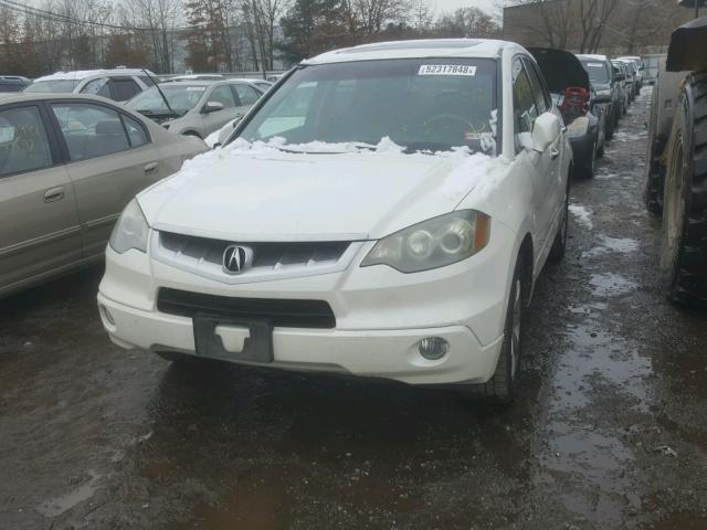 5J8TB18237A014533 - 2007 ACURA RDX WHITE photo 2