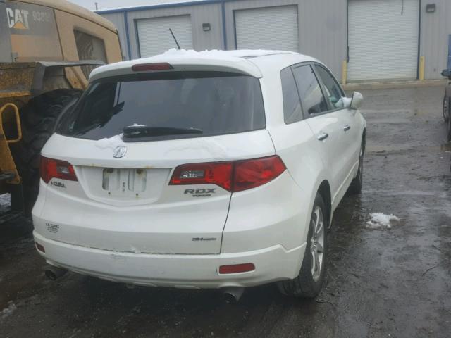 5J8TB18237A014533 - 2007 ACURA RDX WHITE photo 4