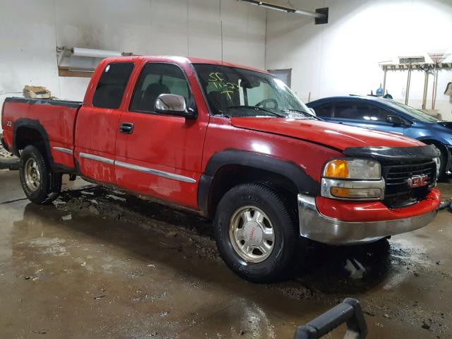 2GTEK19T921256079 - 2002 GMC NEW SIERRA RED photo 1