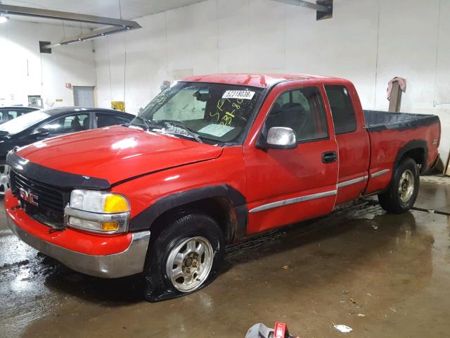 2GTEK19T921256079 - 2002 GMC NEW SIERRA RED photo 2