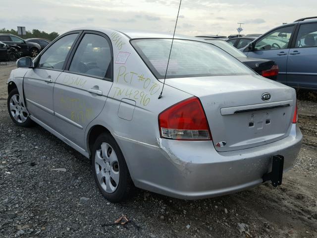 KNAFE121485533455 - 2008 KIA SPECTRA EX SILVER photo 3