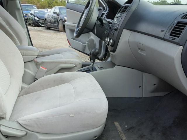 KNAFE121485533455 - 2008 KIA SPECTRA EX SILVER photo 5