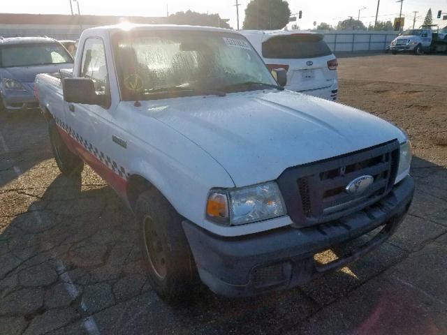 1FTYR10D86PA50310 - 2006 FORD RANGER WHITE photo 1