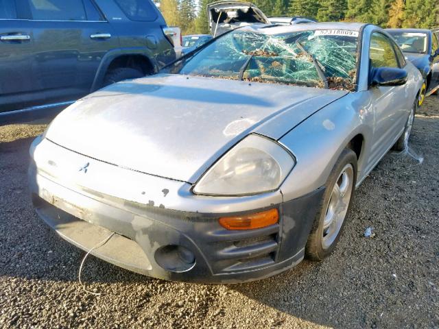 4A3AC44G04E037288 - 2004 MITSUBISHI ECLIPSE GS SILVER photo 2