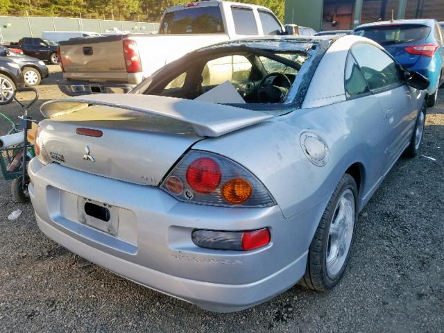 4A3AC44G04E037288 - 2004 MITSUBISHI ECLIPSE GS SILVER photo 4