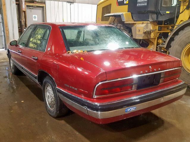 1G4CW52L3RH629049 - 1994 BUICK PARK AVENU RED photo 3