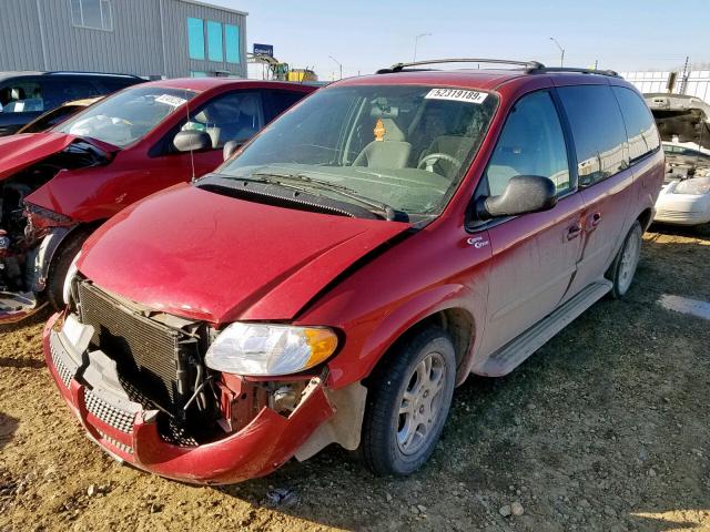 2D4GP44R13R306180 - 2003 DODGE GRAND CARA RED photo 2