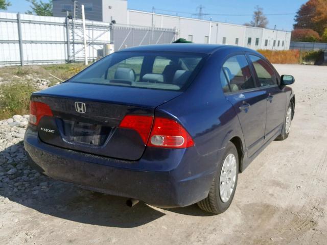 2HGFA16367H005337 - 2007 HONDA CIVIC DX BLUE photo 4