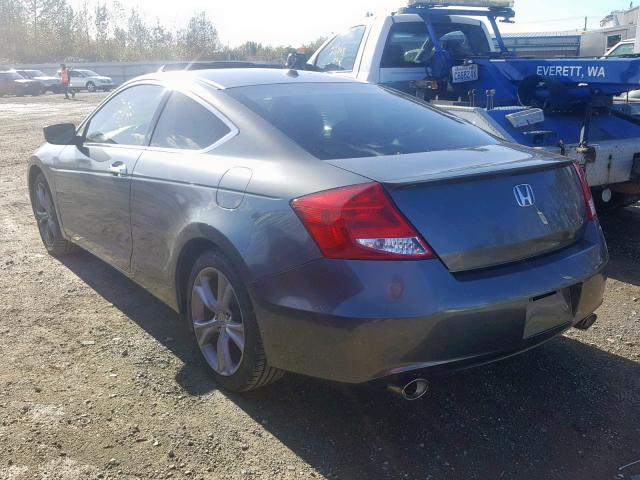 1HGCS2B88BA005208 - 2011 HONDA ACCORD EXL GRAY photo 3