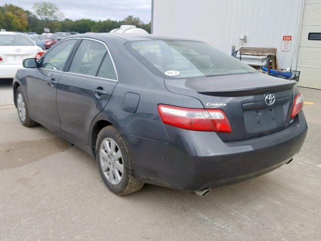 4T1BK46K87U048363 - 2007 TOYOTA CAMRY LE BLACK photo 3