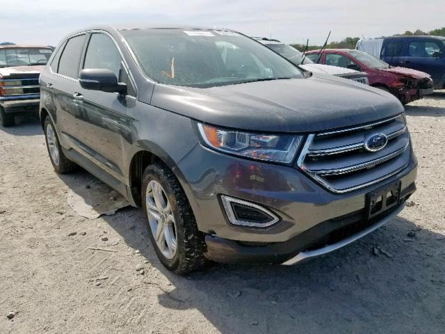 2FMPK4K94JBB44741 - 2018 FORD EDGE TITAN GRAY photo 1