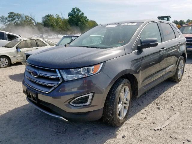 2FMPK4K94JBB44741 - 2018 FORD EDGE TITAN GRAY photo 2