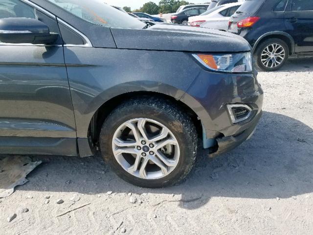 2FMPK4K94JBB44741 - 2018 FORD EDGE TITAN GRAY photo 9