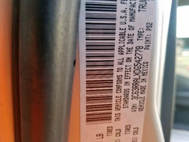 3C63RRALXDG542778 - 2013 RAM 3500 ST SILVER photo 10