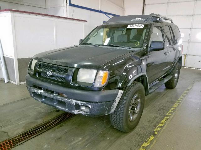 5N1ED28YXYC517277 - 2000 NISSAN XTERRA XE BLACK photo 2