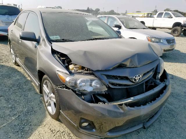 2T1BU4EE1DC012081 - 2013 TOYOTA COROLLA BA GRAY photo 1