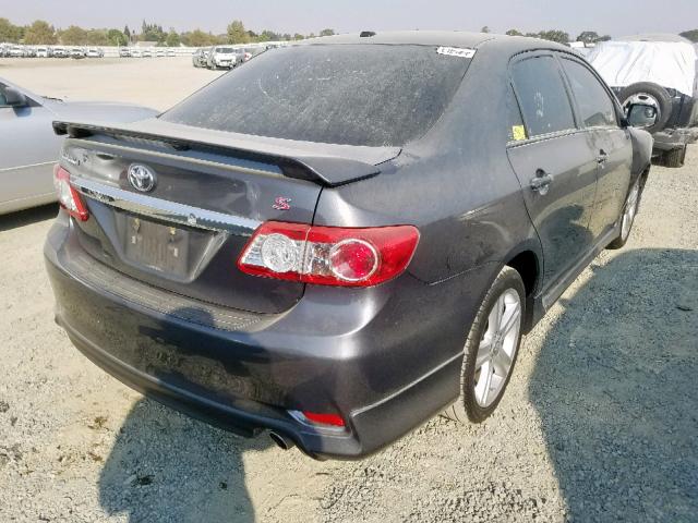 2T1BU4EE1DC012081 - 2013 TOYOTA COROLLA BA GRAY photo 4