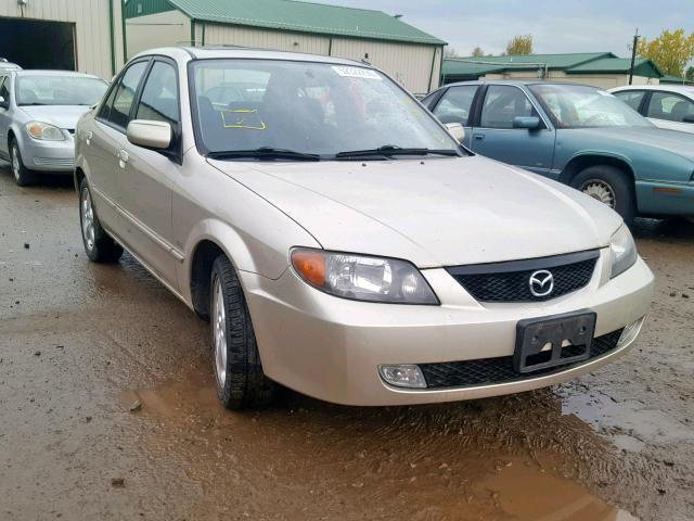 JM1BJ226521577042 - 2002 MAZDA PROTEGE DX BEIGE photo 1