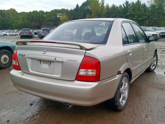 JM1BJ226521577042 - 2002 MAZDA PROTEGE DX BEIGE photo 4