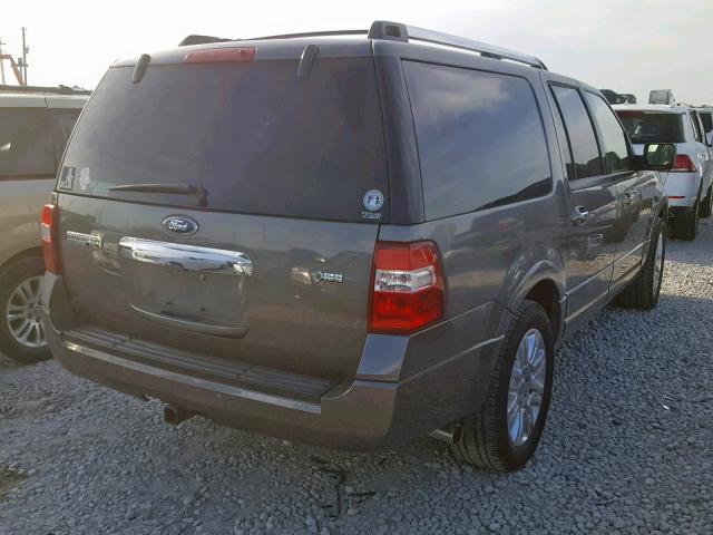 1FMJK2A51BEF56971 - 2011 FORD EXPEDITION GRAY photo 4