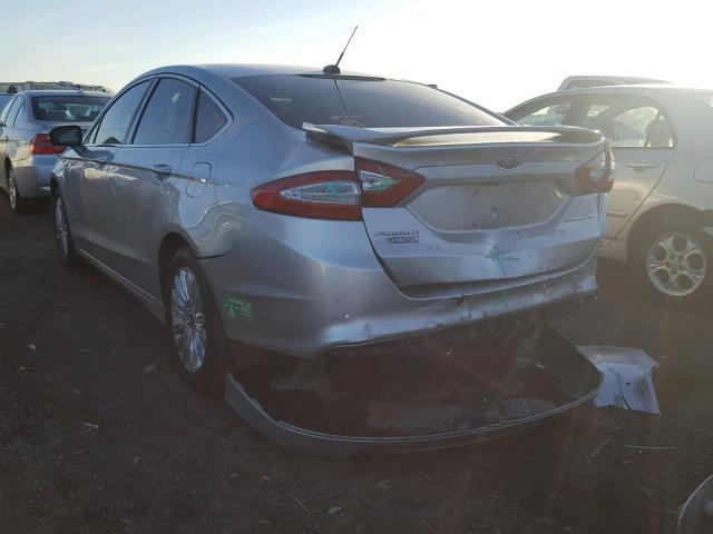 3FA6P0SUXER398479 - 2014 FORD FUSION TIT SILVER photo 3