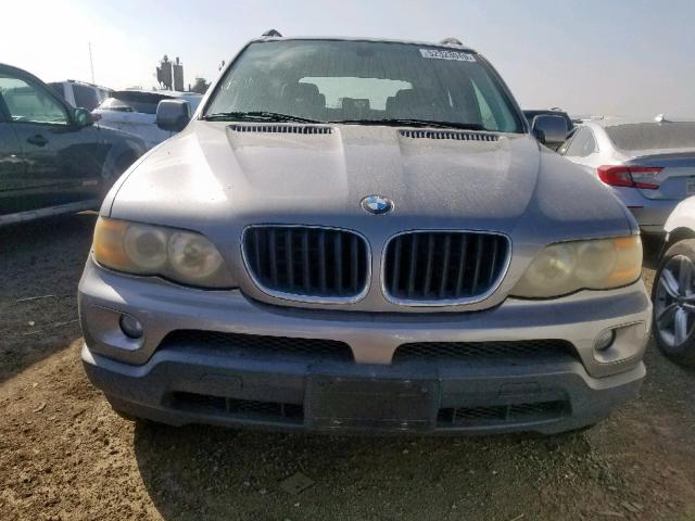 5UXFA135X5LY06100 - 2005 BMW X5 3.0I GRAY photo 9