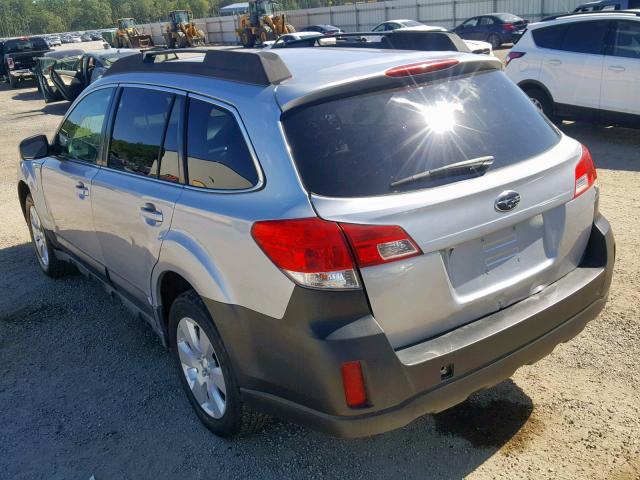 4S4BRCBCXC3206058 - 2012 SUBARU OUTBACK 2. SILVER photo 3