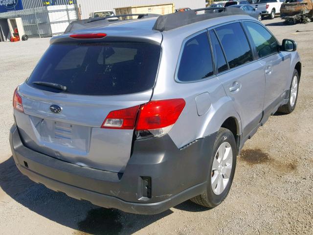 4S4BRCBCXC3206058 - 2012 SUBARU OUTBACK 2. SILVER photo 4