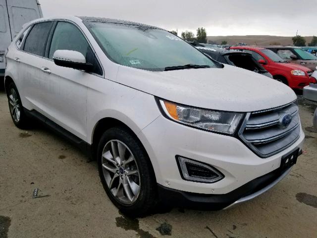 2FMPK3K91FBC35113 - 2015 FORD EDGE TITAN WHITE photo 1