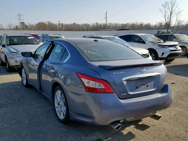 1N4AA5AP5AC813608 - 2010 NISSAN MAXIMA S BLUE photo 3