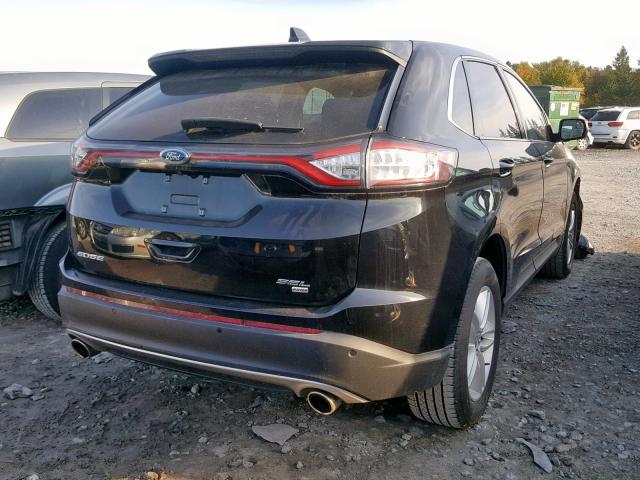 2FMPK4J88GBC46674 - 2016 FORD EDGE SEL BLACK photo 4