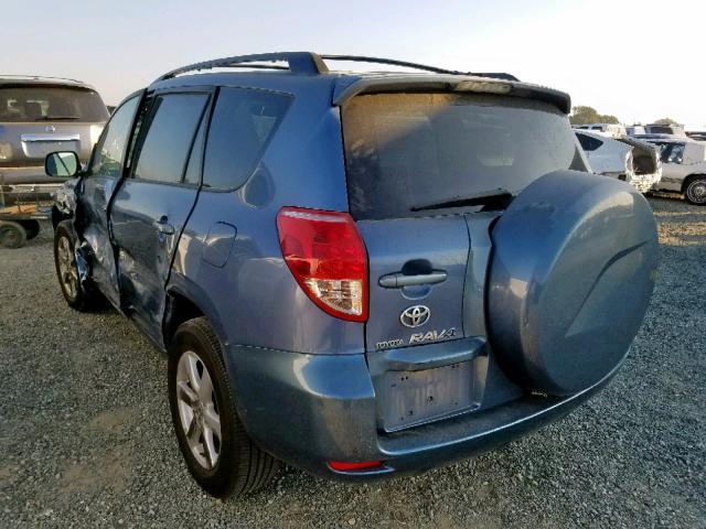 JTMZD34V875053268 - 2007 TOYOTA RAV4 LIMIT BLUE photo 3