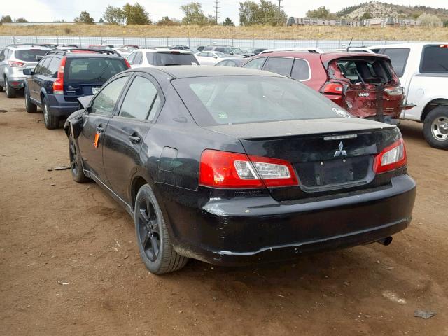 4A3AB36F99E004377 - 2009 MITSUBISHI GALANT ES BLACK photo 3