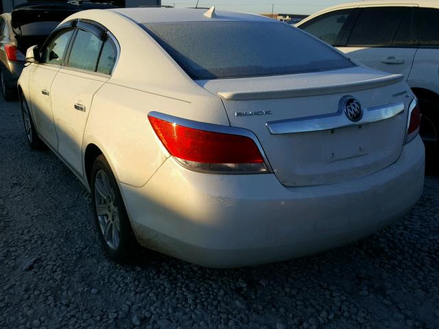 1G4GC5ED7BF115172 - 2011 BUICK LACROSSE C WHITE photo 3