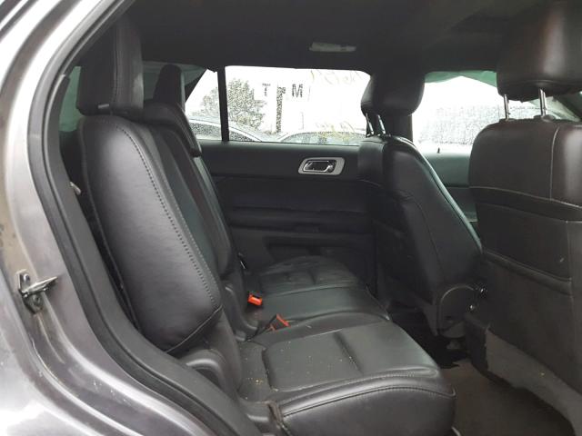 1FM5K7D89EGA72849 - 2014 FORD EXPLORER X GRAY photo 6