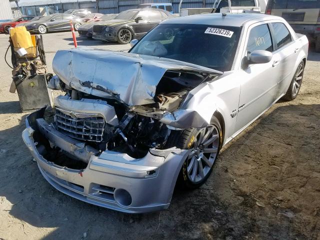 2C3KA73W37H659859 - 2007 CHRYSLER 300C SRT-8 SILVER photo 2