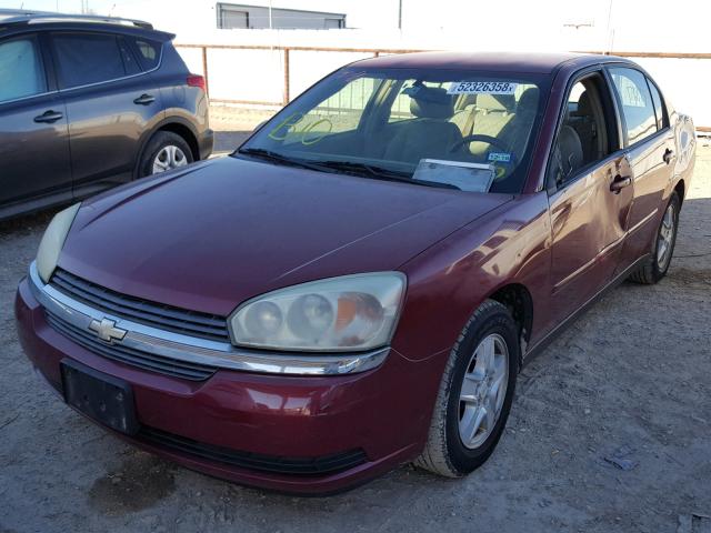 1G1ZT548X5F319818 - 2005 CHEVROLET MALIBU LS 红色 照片 2