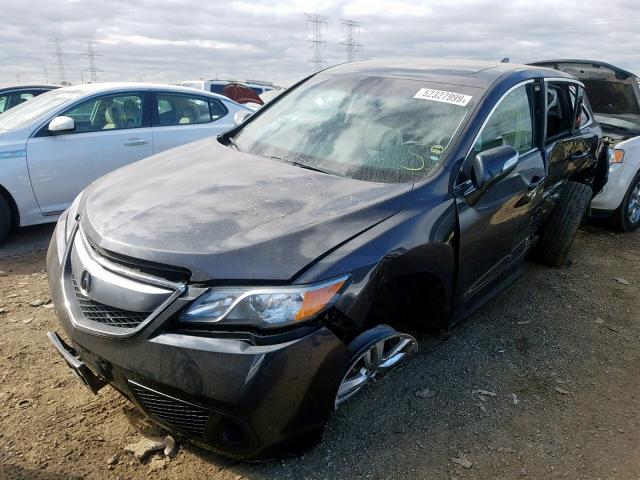 5J8TB3H36FL004635 - 2015 ACURA RDX BLACK photo 2