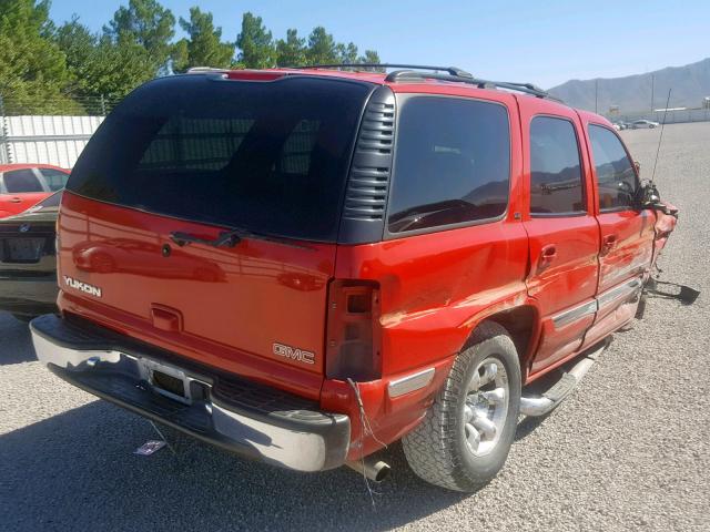 1GKEC13Z22R150725 - 2002 GMC YUKON RED photo 4