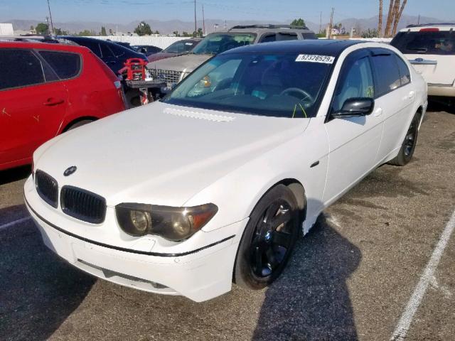 WBAGN63454DR17271 - 2004 BMW 745 LI WHITE photo 2