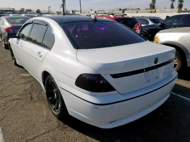 WBAGN63454DR17271 - 2004 BMW 745 LI WHITE photo 3