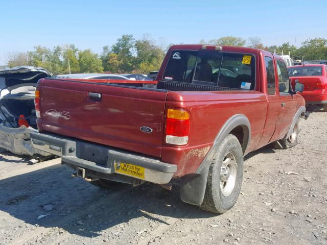 1FTZR15X3XPA86737 - 1999 FORD RANGER SUP RED photo 4