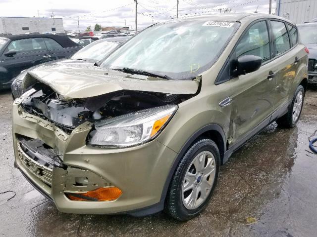 1FMCU0F79DUD50050 - 2013 FORD ESCAPE S GREEN photo 2