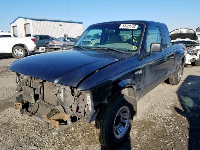 1FTYR14U5WPB01398 - 1998 FORD RANGER SUP BLACK photo 2