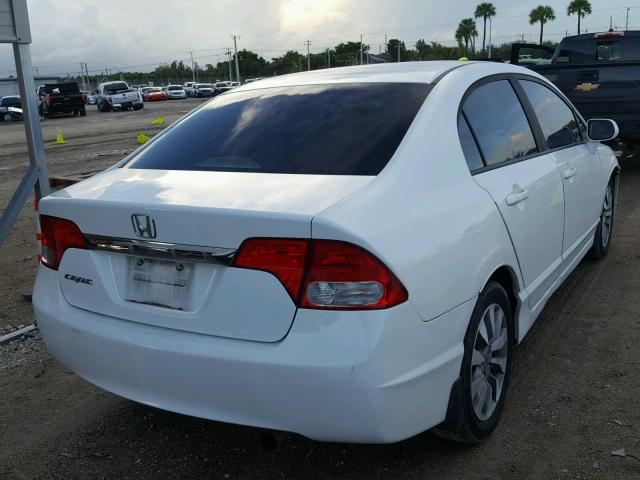 19XFA1F90BE003042 - 2011 HONDA CIVIC EXL WHITE photo 4